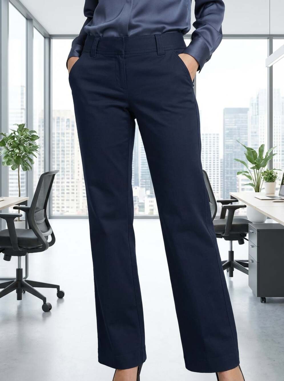 Eddie Bauer Black Straight Leg Pants
